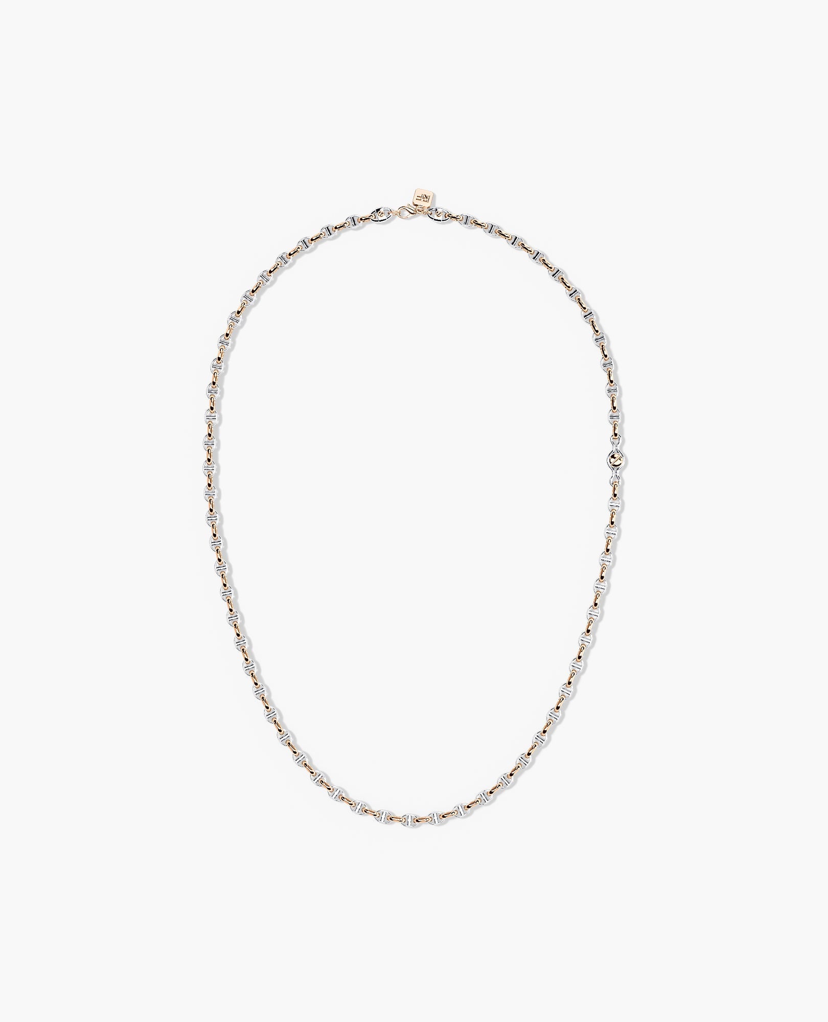 ANCHOR SOLID Two-Tone Gold Necklace - 4.5mm