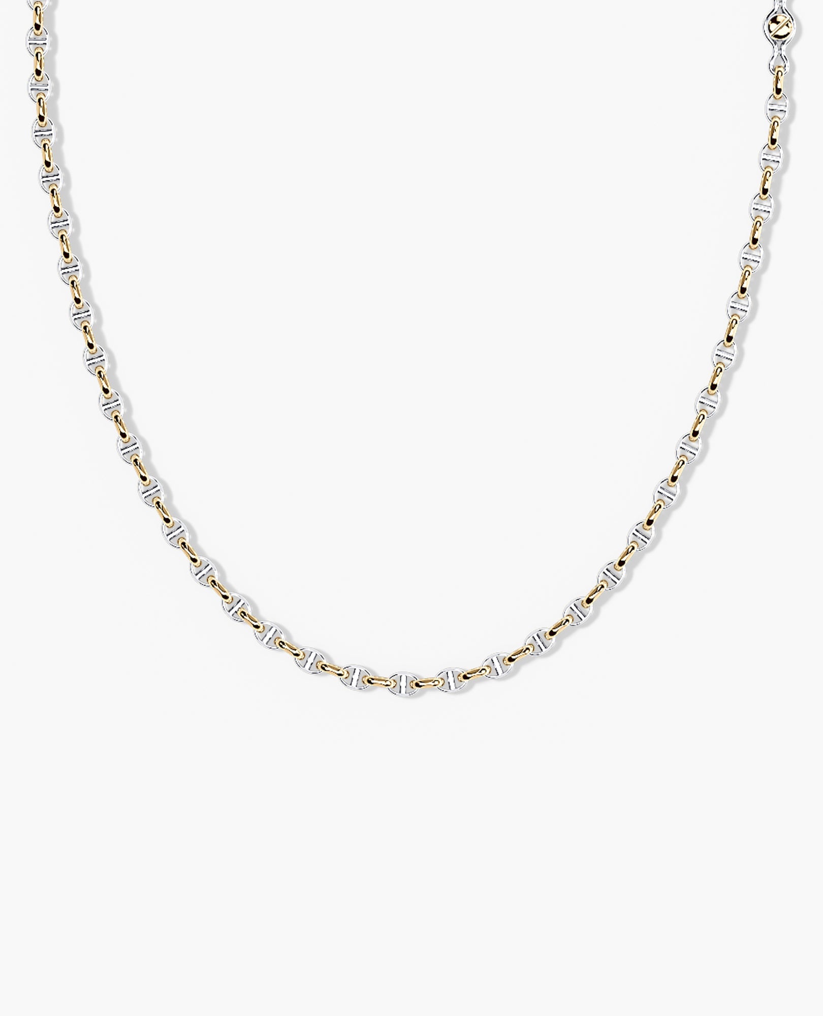 ANCHOR SOLID Two-Tone Gold Necklace - 4.5mm