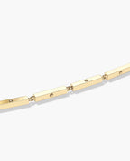BAR CHAIN Gold Bracelet - 2.5mm