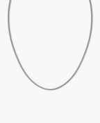 ROUND BOX Silver Chain Necklace - 3.5mm
