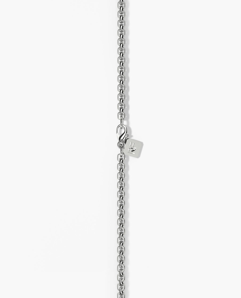 ROUND BOX Silver Chain Necklace - 3.5mm