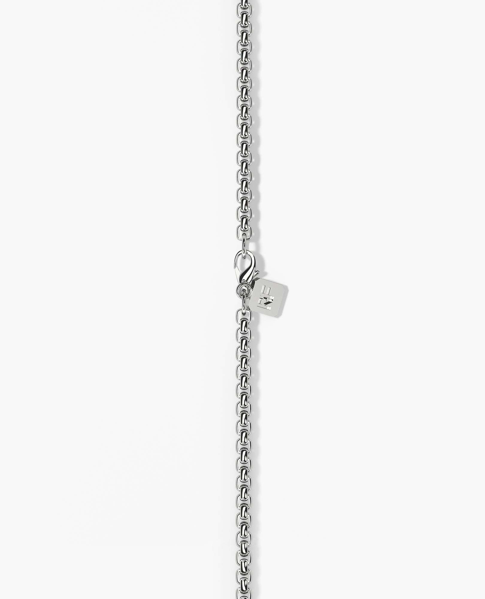 ROUND BOX Silver Chain Necklace - 3.5mm