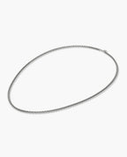 ROUND BOX Silver Chain Necklace - 4mm