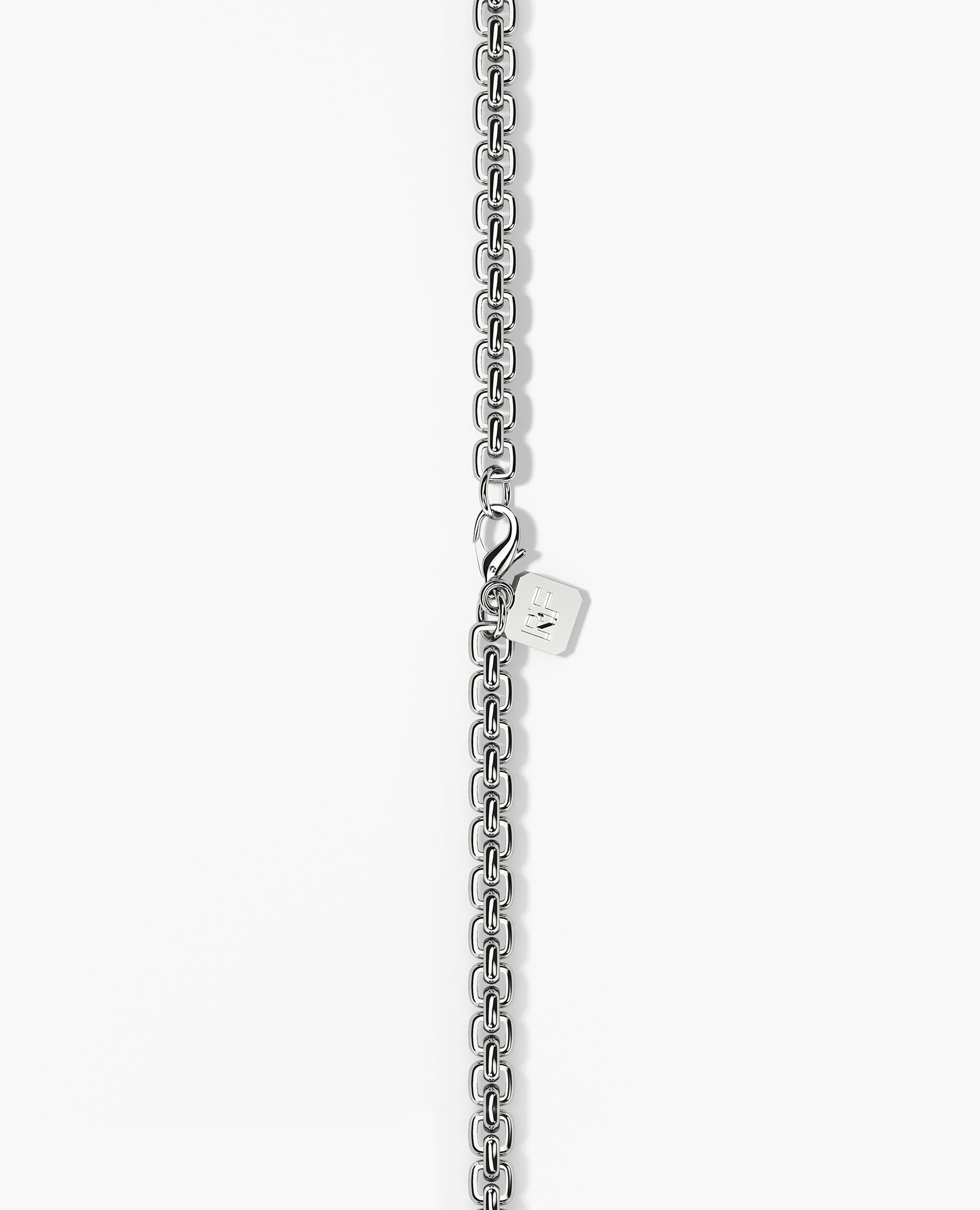 ROUND BOX Silver Chain Necklace - 4mm