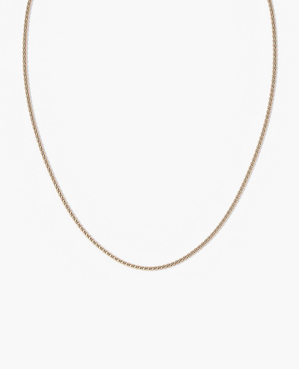 ROUND BOX Gold Chain Necklace - 2.5mm