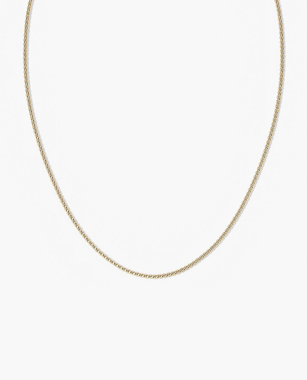 ROUND BOX Gold Chain Necklace - 2.5mm