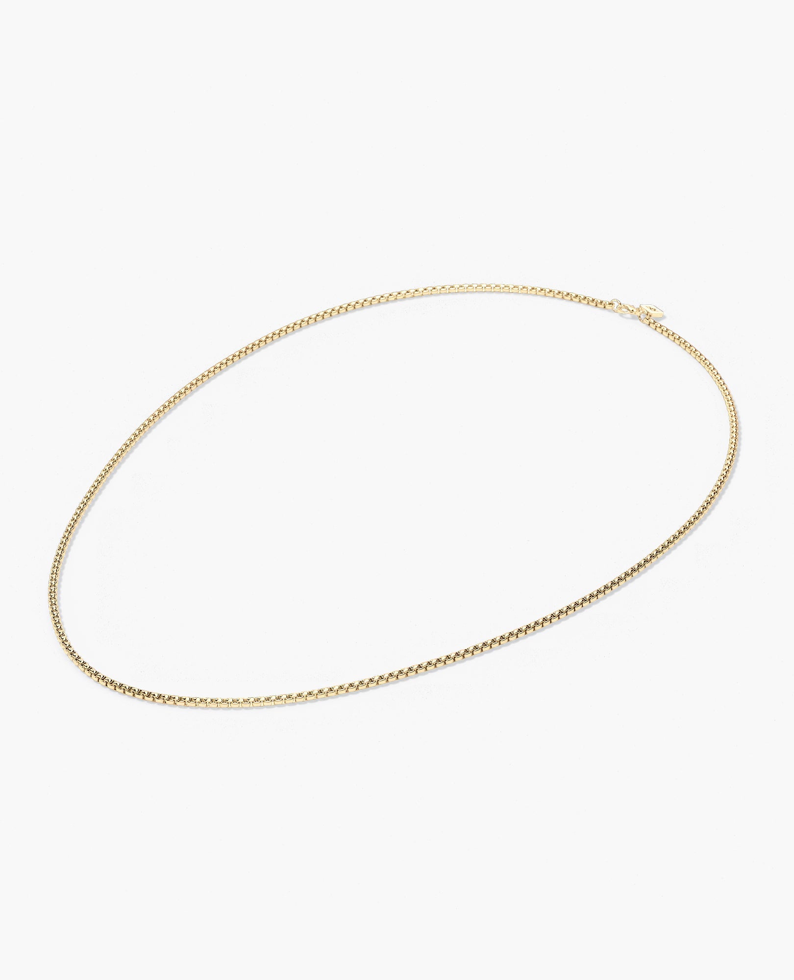 ROUND BOX Gold Chain Necklace - 2.5mm