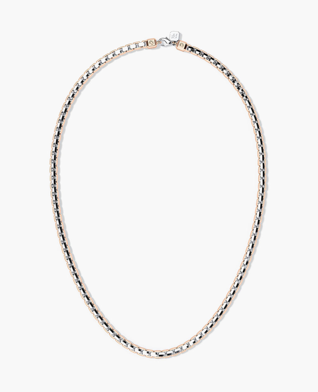 EDGE BOX Chain Necklace Two-Tone Gold - 6mm