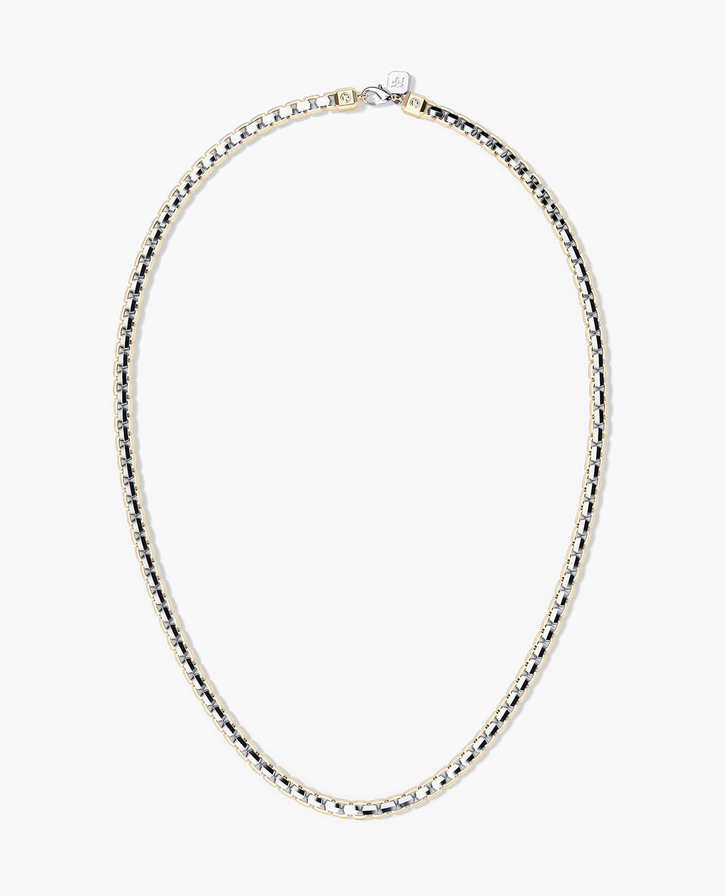 EDGE BOX Chain Necklace Two-Tone Gold - 6mm