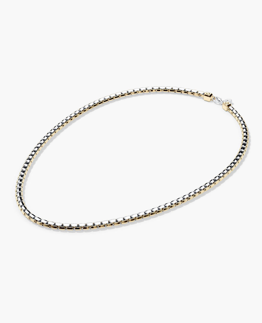 EDGE BOX Chain Necklace Two-Tone Gold - 6mm