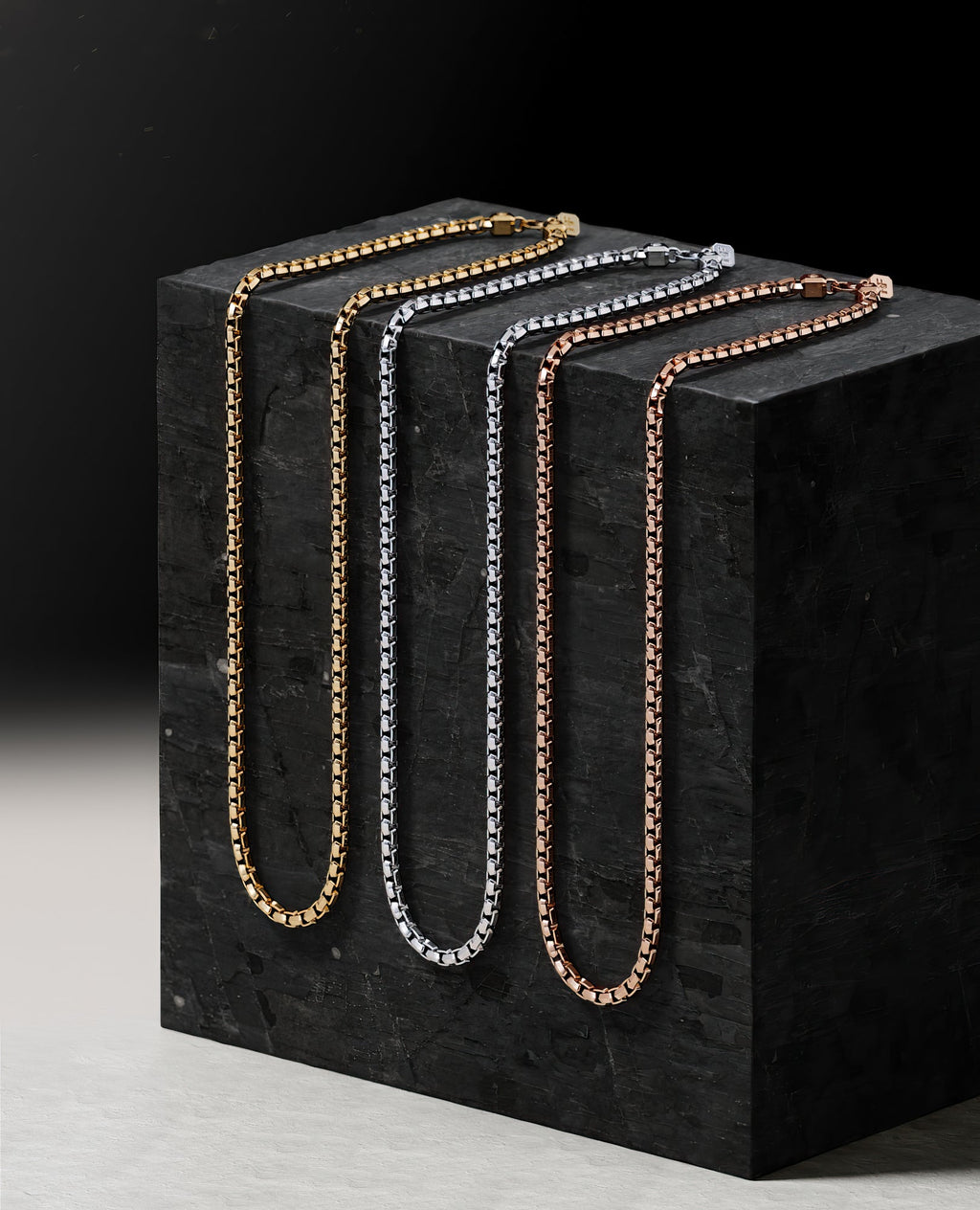 EDGE BOX Gold Chain Necklace - 6mm