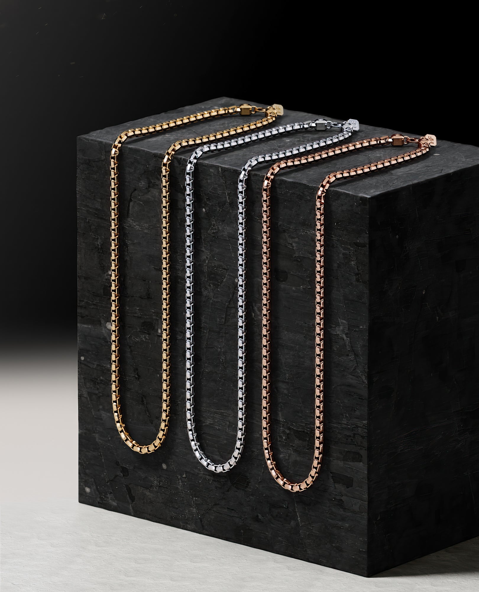EDGE BOX Gold Chain Necklace - 6mm