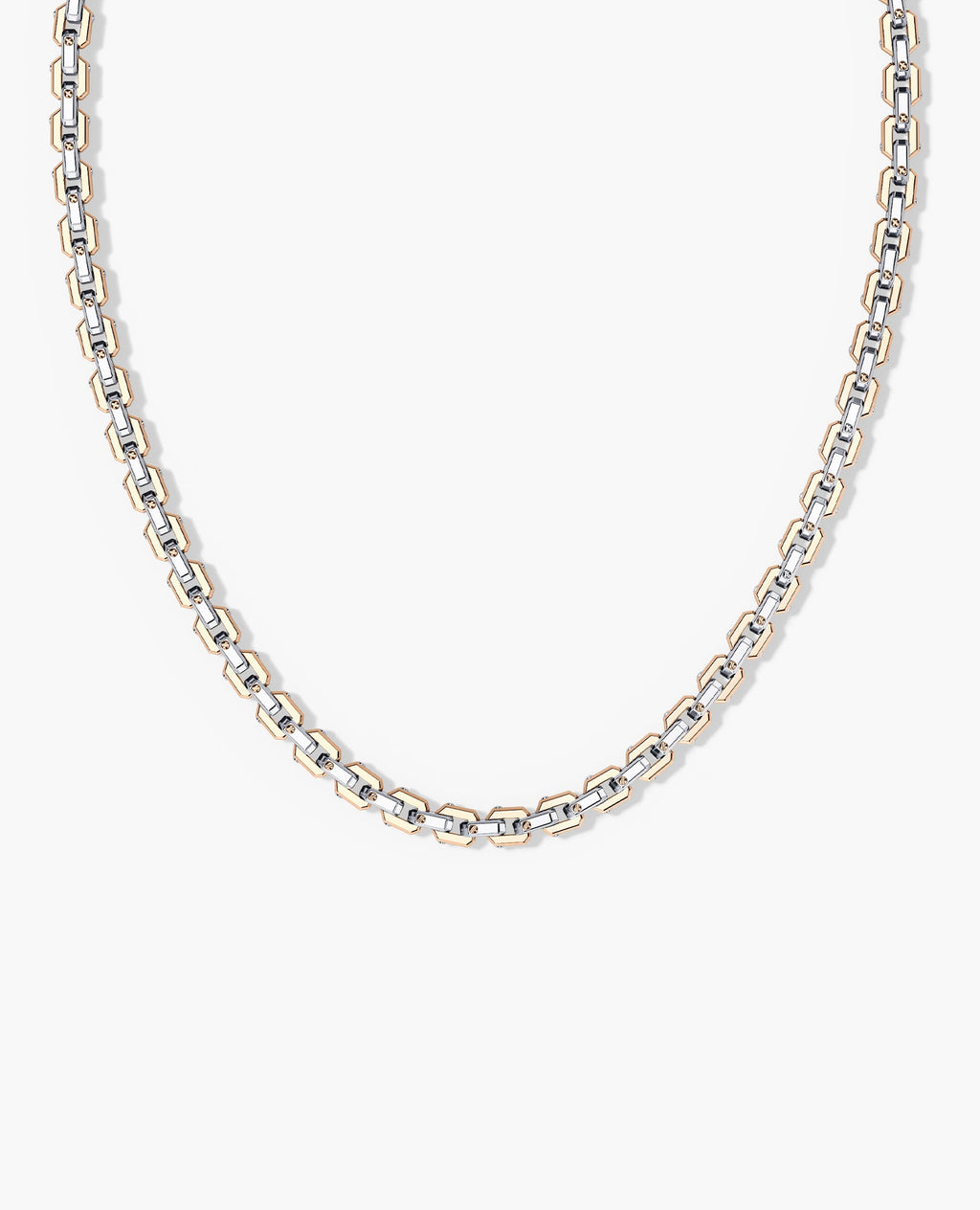EMPIRE Two-Tone Gold Chain Link Necklace - 6mm