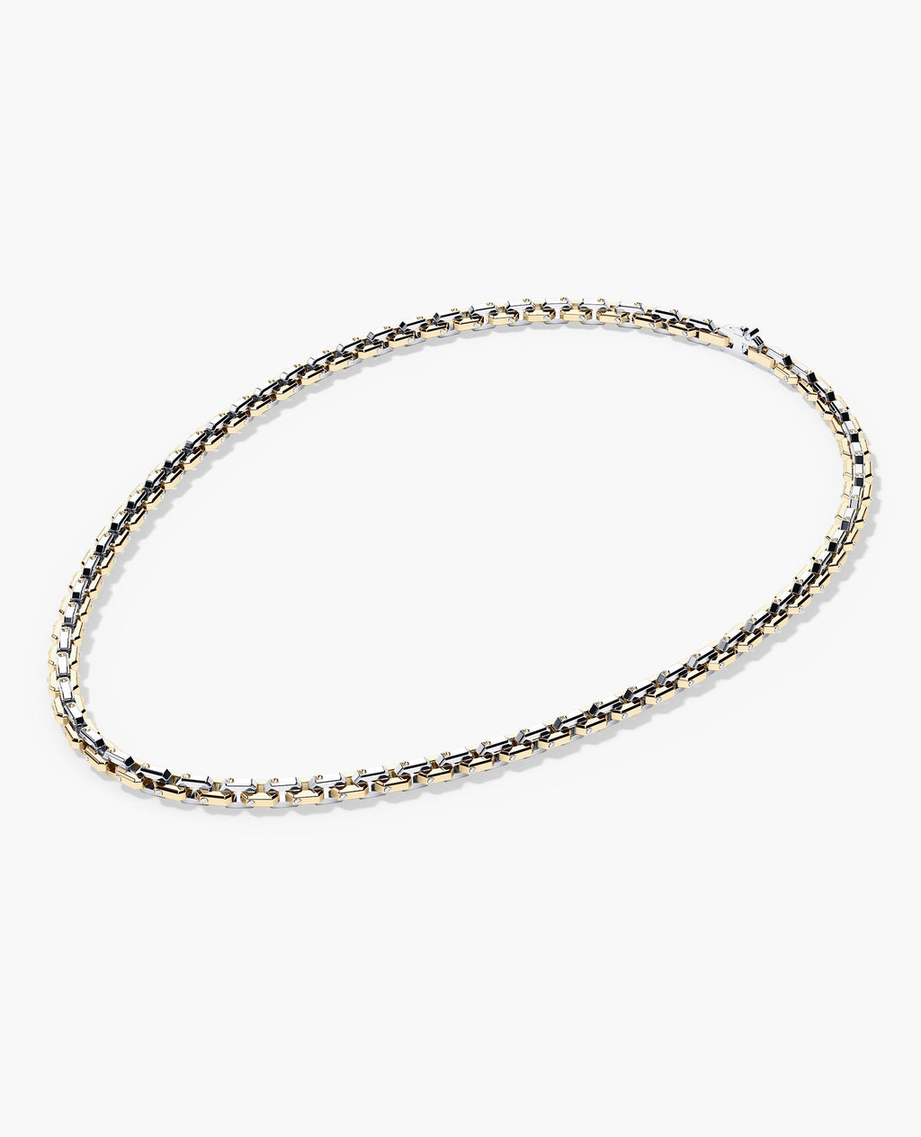 EMPIRE Two-Tone Gold Chain Link Necklace - 6mm