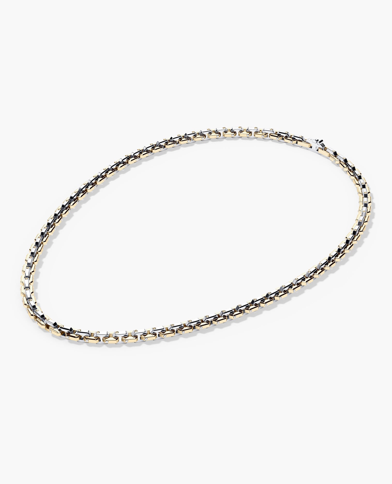 EMPIRE Two-Tone Gold Chain Link Necklace - 6mm