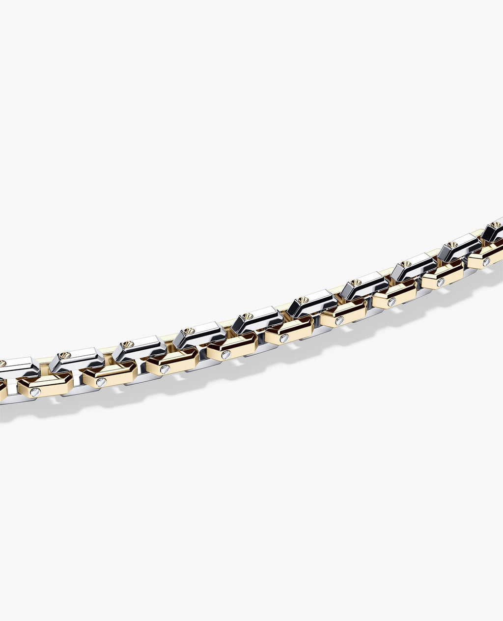 EMPIRE Two-Tone Gold Chain Link Necklace - 6mm