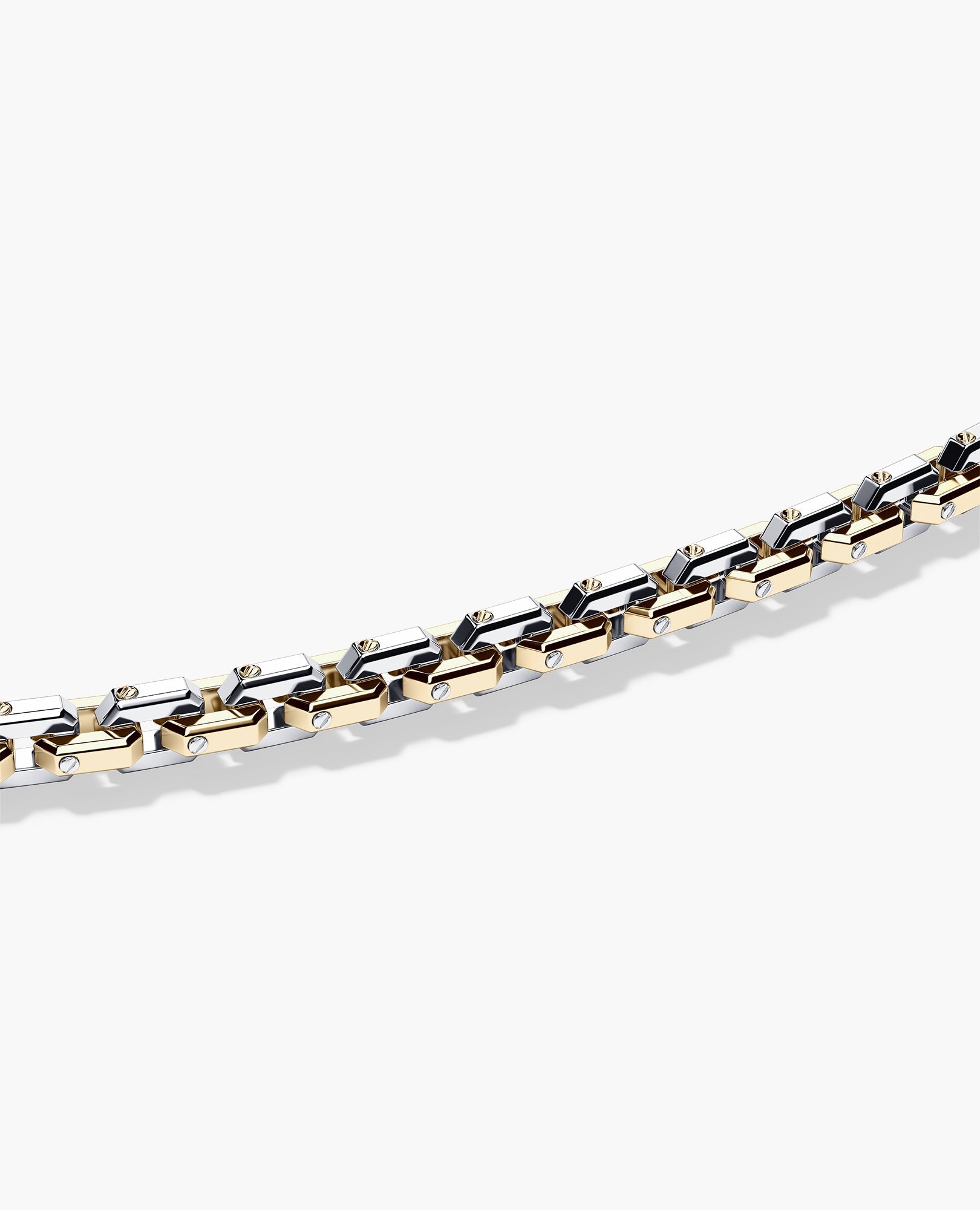 EMPIRE Two-Tone Gold Chain Link Necklace - 6mm