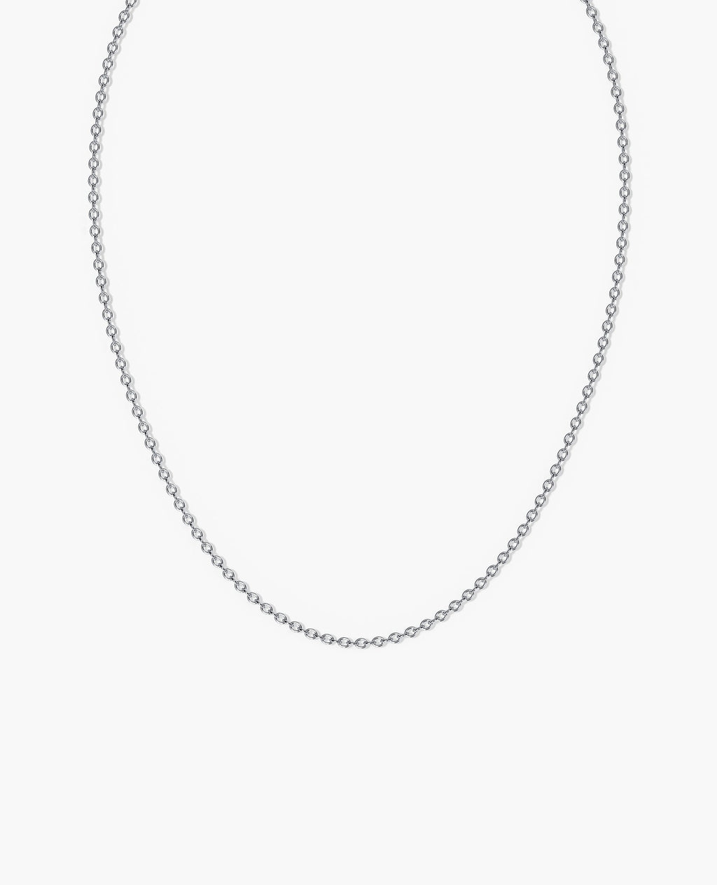 CABLE Silver Chain Necklace - 3mm