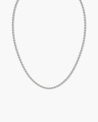 CABLE Silver Chain Necklace - 4mm
