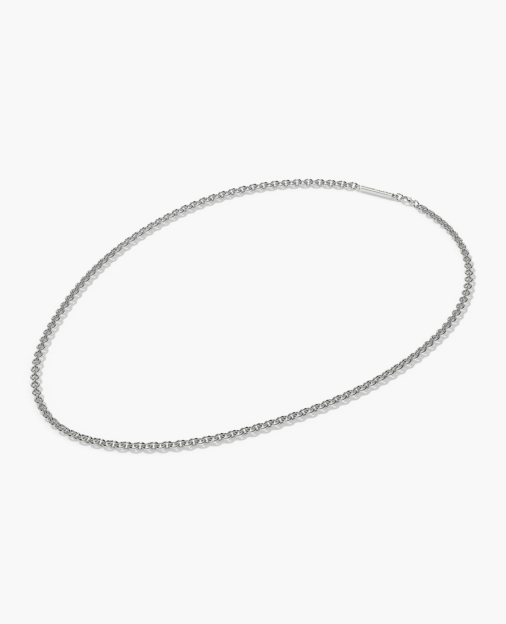 CABLE Silver Chain Necklace - 4mm