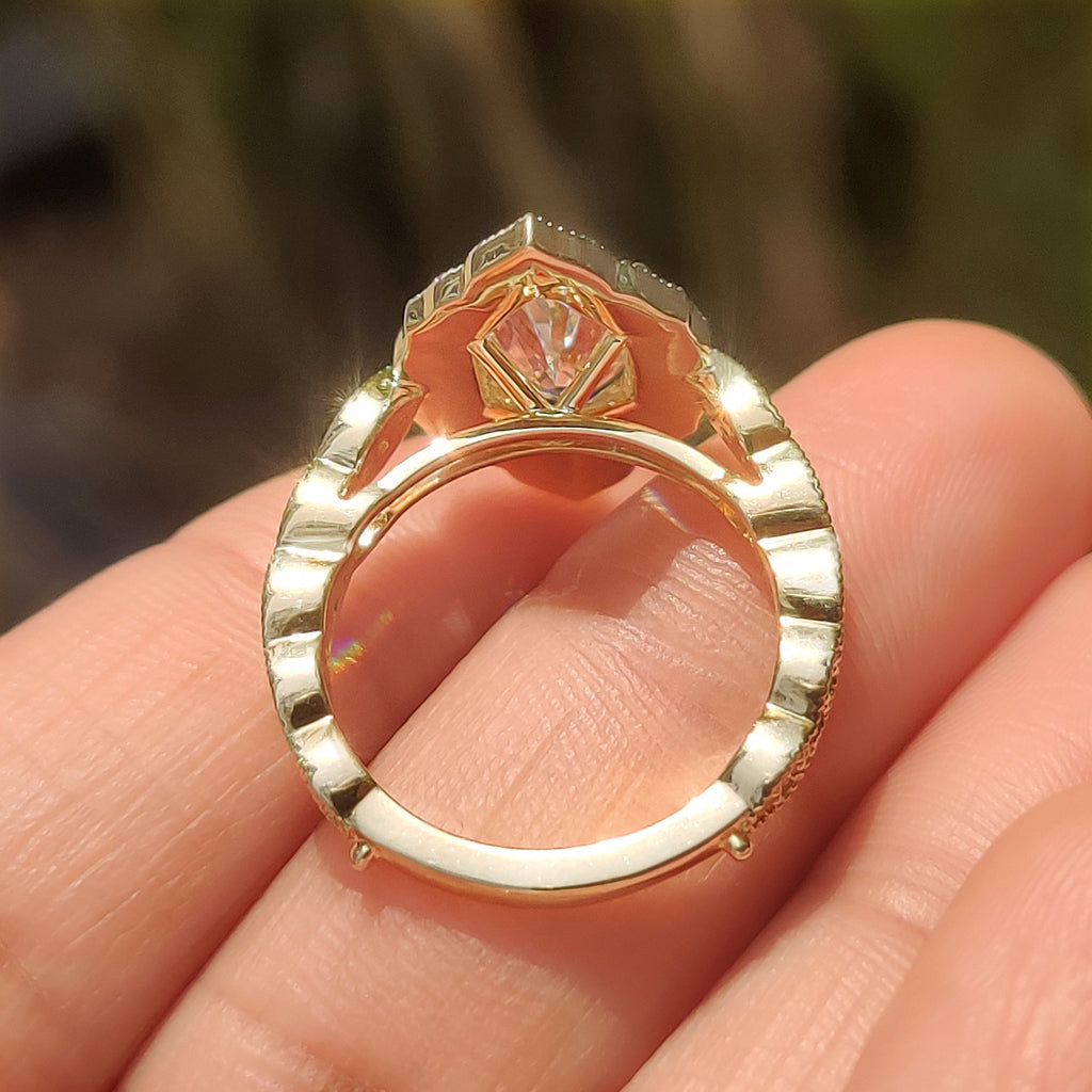 Dutch Marquise Engagement Ring in Vintage Style
