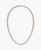 ARTURO Gold Link Necklace with Diamonds - 6mm