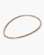 ARTURO Gold Link Necklace with Diamonds - 6mm