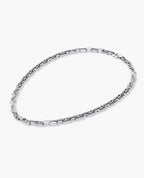 ARTURO Gold Link Necklace with Diamonds - 6mm