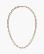 ARTURO Gold Link Necklace with Diamonds - 6mm