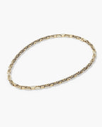 ARTURO Gold Link Necklace with Diamonds - 6mm