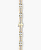 ARTURO Gold Link Necklace with Diamonds - 6mm