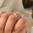 Vintage Marquise Engagement Ring with Milgrain Detailing