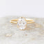 1.93 CT Oval Cut Moissanite Solitaire Engagement Ring