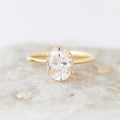 1.93 CT Oval Cut Moissanite Solitaire Engagement Ring