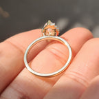 Marquise Cut Ring in Milgrain Details