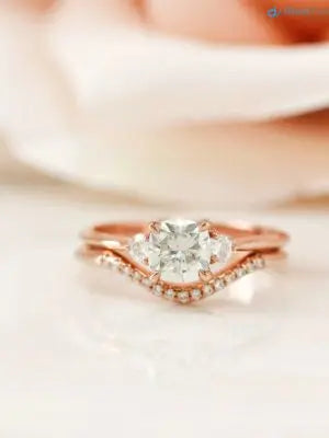 Colorless Cushion lab grown Alternative Bridal Engagement Ring DisneyValley