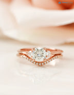 Colorless Cushion lab grown Alternative Bridal Engagement Ring - DisneyValley