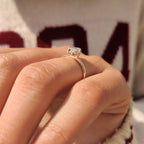 Marquise Cut Ring in Milgrain Details