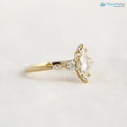 Cupid’s arrow ring, engagement ring, marquise ring, moissanite ring DisneyValley