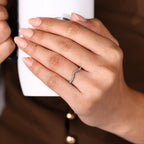 Half Eternity Stackable Wedding Band