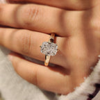 Solitaire Style Cushion Cut Diamond Ring