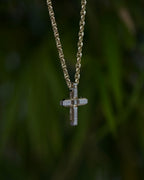 CROSS Two-Tone Gold Pendant with 0.60ct Diamonds