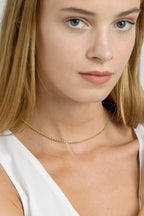 Round Lab Grown Diamond Tennis Necklace