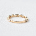 0.16 CT Round Shaped Moissanite Wedding Band
