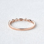 0.12 CT Round Shaped Moissanite Wedding Band
