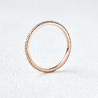 0.40CTW Round Brilliant Cut Moissanite Full Eternity Wedding Band