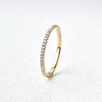 0.40CTW Round Brilliant Cut Moissanite Full Eternity Wedding Band