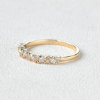 0.26 CT Marquise And Round Moissanite Wedding Band
