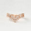 0.40CTW Round Brilliant Curved Vintage Style Set of 2 Wedding Band