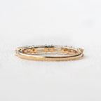 0.24 CT Round And Baguette Cut Alternative Moissanite Wedding Band